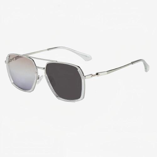 Retro Metal Aviator Photochromic Polarized Sunglasses