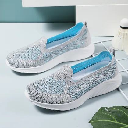 Winter Walking Shoes: Old Man's & Mother's Breathable Hollow Sneakers