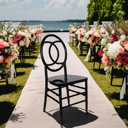 Modern Commercial Wholesale Black Tiffany Chair for Wedding Furniture