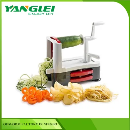 Tri-Blade Vegetable Spiralizer Envy Spiral Slicer Zucchini Spaghetti Pasta Maker