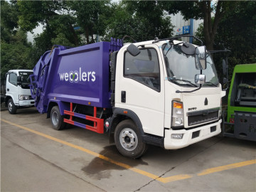 Sinotruk 6m3 Compressed Refuse Trucks