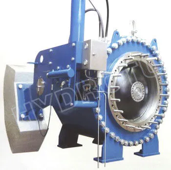 Dn300 - 2600 Mm Hydraulic Counter Weight Flanged Globe Valve, Spherical Valve For Hydropower Station