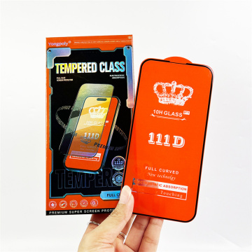 Wholesale 111D Tempered Glass Film for Phones 15, 16 - 0.33mm 2.5D Radian Screen Protector
