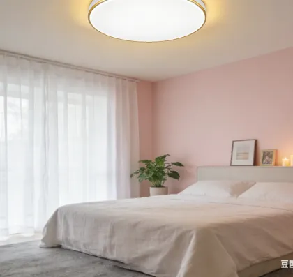 Warm ambient ceiling lighting