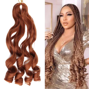 Nigeria Spiral Curly Hair French Curl Crochet Braids Synthetic Yaki Texture Curly Braiding Hair Extensions