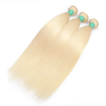 613 Blonde hair bundles Wholesale virgin Russian Blonde human Hair extension
