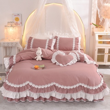 High Quality Cotton Modern Bed Skirt Cover Set