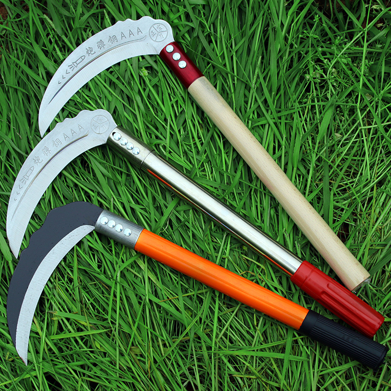 All steel outdoor corn harvest gardening hand sickle agricultural household weeding sickle for palm harvest