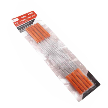 10pcs Skewer set with wooden handle