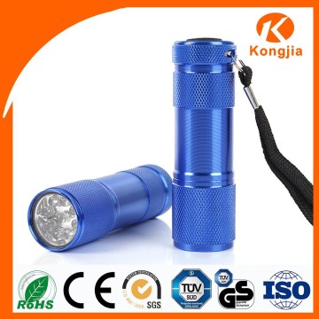 Small Black Light UV 9led Flashlight Led Torch Keyring