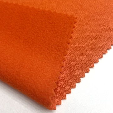 Tissu super poly de tricot brossé en polyester tricoté
