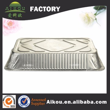 Full pan size airline food use aluminum foil airline serving tray