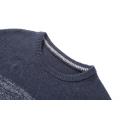 Pullover girocollo da uomo lavorato a maglia con design a blocchi di colore