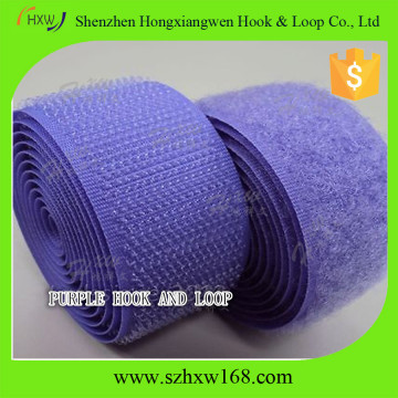 Purple -velcro hook and loop fastener tape