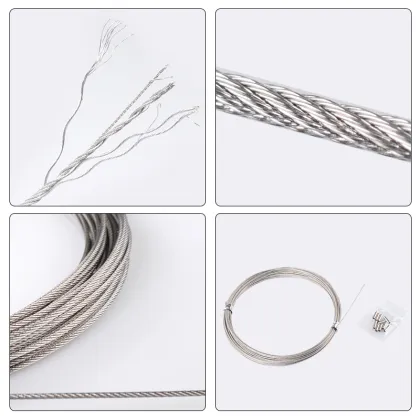 ANYFISH Steel Wire Fishing Line 7*7 Strands for Deep Sea Bream and Tuna