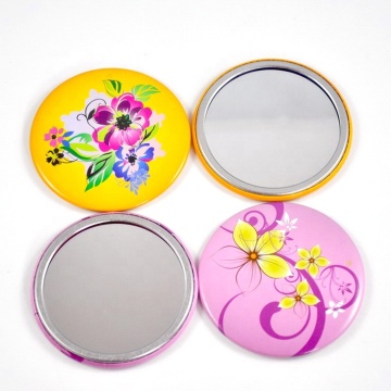 Custom Compact Round Mirror - Mirror μακιγιάζ τσέπης με διακοσμητική εκτύπωση μονής πλευράς ομορφιάς