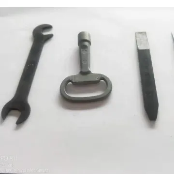 STOLL Flat Bed Knitting Machine Accessories: Extraction Hook, Tools, and Channel Chisel