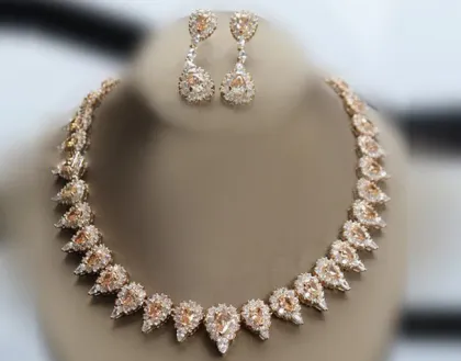 Explosion models!great fashion zircon jewelry sets plated platinum