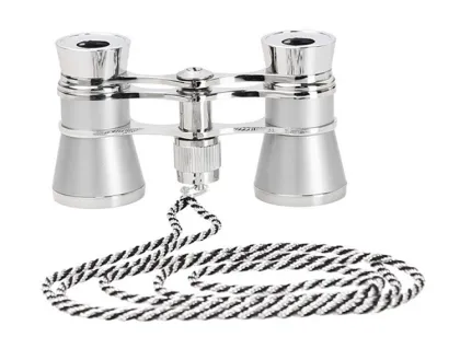 Best Selling 3x25 Opera Binoculars for Ladies - Gold Opera Glasses with Chain
