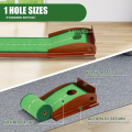 Alfombra de golf para entrenamiento en interiores con rampa