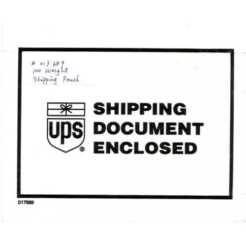 Busta del documento di spedizione UPS