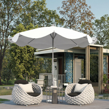 Materiale Teslin intrecciato impermeabile di alta qualità Set di divani per esterni per Villa Park Garden &amp; Patio