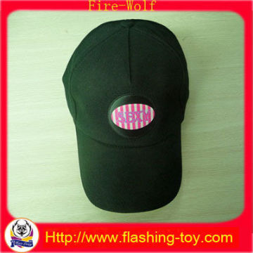 100% Cotton El Glowing Caps, Sport Hat With Led Light Hl-b5113 For Promotional Gift
