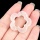 Clear Crystal 30mm Hollow Plum Blossom Pendant & Ornament for Home Decoration Handmade Craved Stone Solar