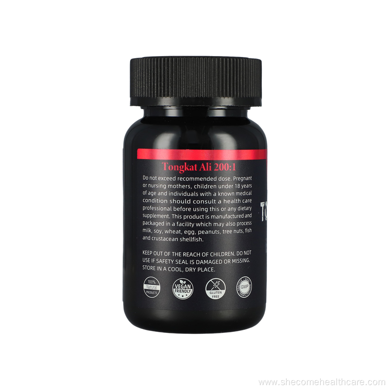 Vegetarian 60Caps Extract Tongkat Ali Capsules for Men