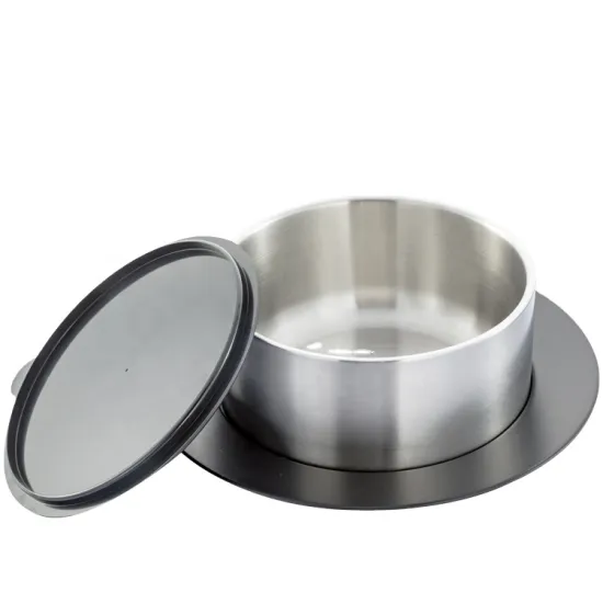 Stainless Steel 304 Soup Bowl with Bakelite Cover and Bottom Pad