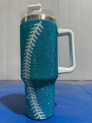 Bling Addiction: Custom Rhinestone Mugs - Hot Pink Birthday Gift