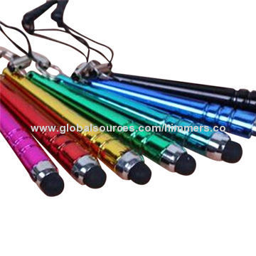 Wholesale colorful good quality promotional customized touch pen for iPhone