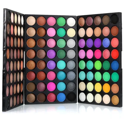 Custom 120 Color Palette Eyeshadow Matte Stamps & Ombre Aura Palette