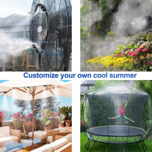 Water Spray Kit Wet Fog Garden Nebulizer Outdoor Misting Cooling System Water Mist For Greenhouse Spray Hose Watering