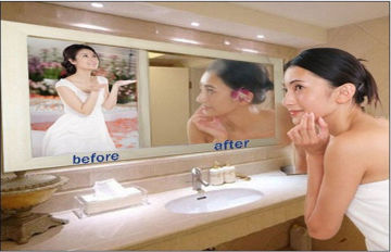 3mm Ultra-thin Magic Mirror Led Light Box A3 For Chain Operation Store