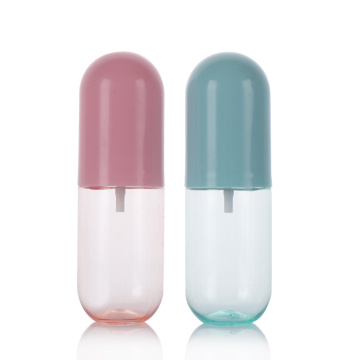 Pill Capsule Shaped Pink Blue Cosmetic frosted pet perfume sanitizer mist spray bottles 30 ml