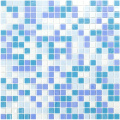 Light Blue Suqare Backsplash Mosaic Glass Tiles