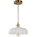 Milk glass shade LED light pendant lamp