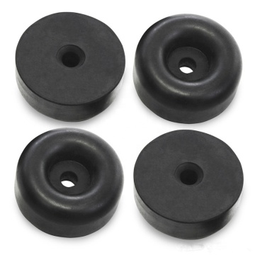 High Quality Cargo Trailer Ramp Door Replacement Black Rubber Bumper 2.5" Round