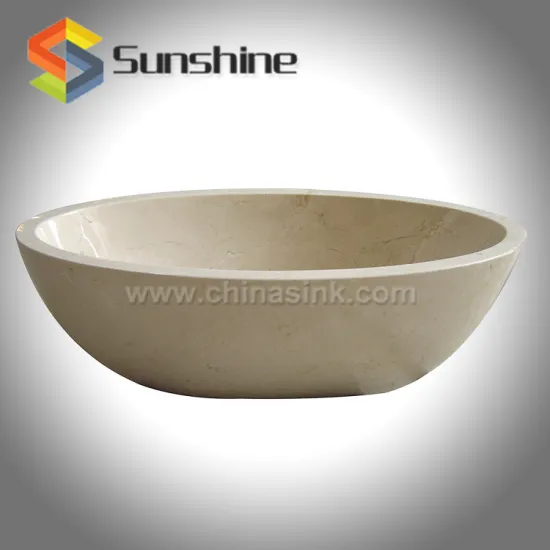 Egyptian Galala Beige Marble Stone Bathtubs