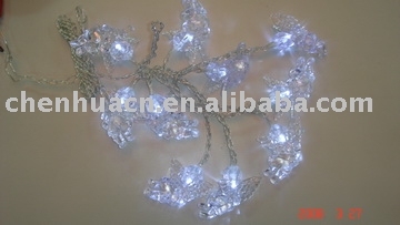 solar holiday  led light string with angel