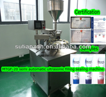 MTGF-20 semi automatic ultrasonic filling sealing machine/ liquid filling sealing machine/cosmetic filling sealing machine