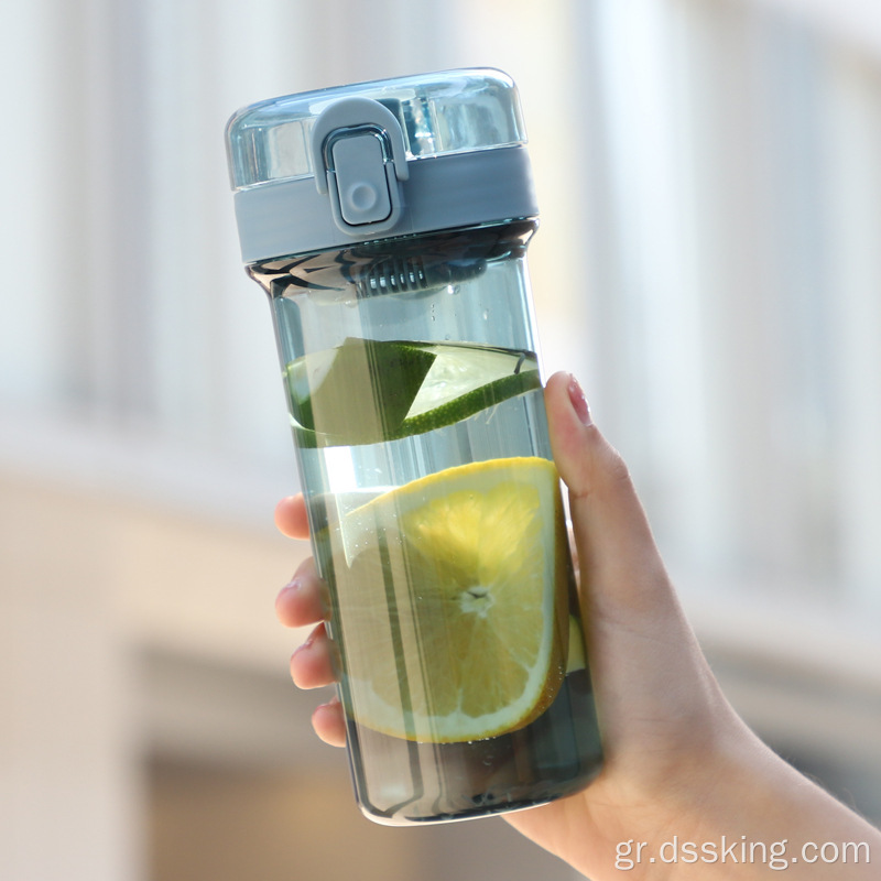 BPA δωρεάν φορητή πλαστική φιάλη νερού διαφημιστικό δώρο πλαστικό μπουκάλι νερό με αποσπώμενο άχυρο