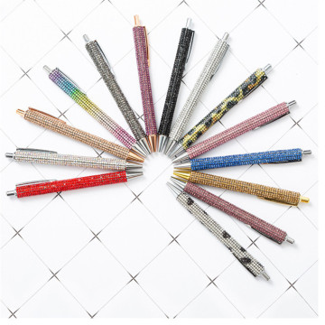Wholesale Glitter Metal Ballpoint Pen - Multicolor Retractable Diamond Pen Promotion Gift