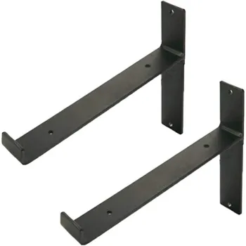 Industrial Shelf Brackets Black Iron