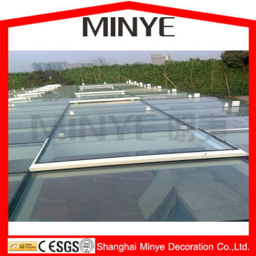 top roof aluminum low-e glass opening skylight