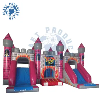 Inflatable Bouncer Castle with Slide (PLG20-020)