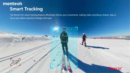 Mentech PanoX V3: 12K HDR Panoramic Camera with Touchscreen for Action Vlogging