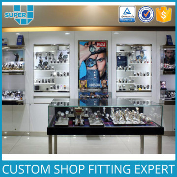 Shopping Mall Retail Shop Glass Vitrine Watch Display Showcase