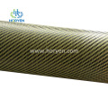 Twill lightweight aramid carbon hybrid fiber fabric yellow